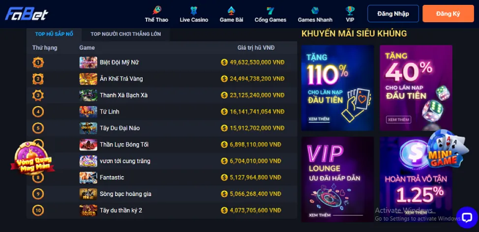 Các chương trình khuyến mãi hấp dẫn tại mv66 bet